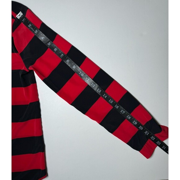 Gap Blouse Womens XS Red Navy Stripe Long Sleeve Lightweight Boat Neck Preppy - Picture 9 of 13